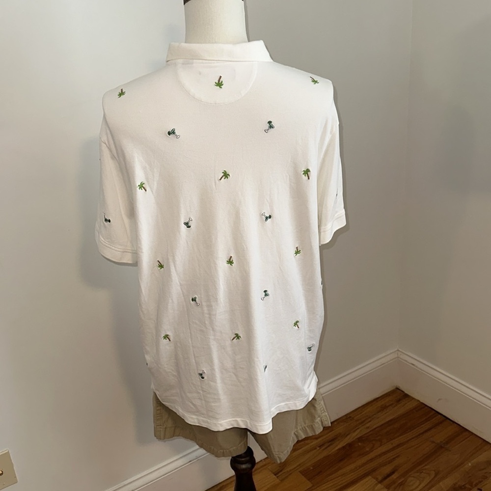 Daniel Cremieux white polo knit shirt size XL - Picture 4 of 6